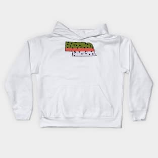 Nebraska trout Kids Hoodie